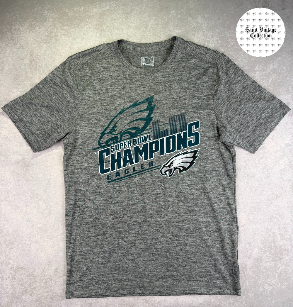 Fanatics NFL Pro Line Philadelphia Eagles Super Bowl Champions T-Shirt Gray